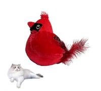 Interactive Chirping Bird Toy for Cat, Rechargeable Automatic Wing Motion,Electric Bird Toy for Cats,Realistic Sparrow Toy,Stimulates Hunting Instincts,Fun Stress Relief & Anxiety Aid