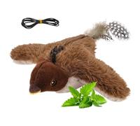 Interactive Chirping Kitten Toy - Cute Stuffed Animal | 25x22x8cm Animal Toys with Chirping Sounds, ABS Bird Plush with Exercise Function, Kitten Plaything, Cat Entertainment Toy for Boredom Reliefs