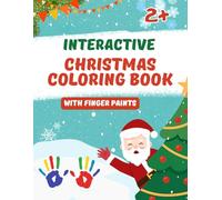 Interactive Christmas Coloring Book with Finger Paints