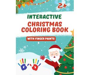 Interactive Christmas Coloring Book with Finger Paints