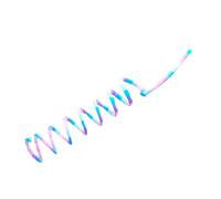 Interactive Colorful Rainbow Stripes Plush Animal Stretch Spring Cat Toy creates curiosity and provides hours of entertainment interactive cat toys