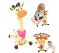 Interactive Dancing Singing Talking Giraffe Toy with Volume Control, Recording Repeater Plush Doll for Developing Speech Encourages Interaction
