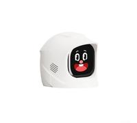 Interactive Dashboard Robot for Vehicles with AI-Generated Expressions Including Joy Surprise Calm and Curiosity for Daily Use (White)
