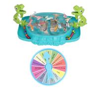 Interactive Dinosaur Battle Game 2 Players Hand Eye Coordination Dinosaur Battle Game for Children Tabletop Family Fun Durable Plastic Construction