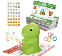Interactive Dinosaur Talking Pen for Kids - Montessori Reading Toy with Phonics Flash Cards for Toddlers Ages 1-6, Speech Therapy & Autism Sensory Gift
