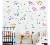 Interactive Dinosaur Wall Stickers Removable PVC Decals for Nursery, Perfect for Creating a Playful Environment