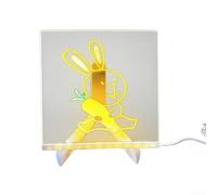 Interactive DIY LED Drawing Board for Children, Supports Creative Writing and Art, Comes with Pens and Holder for Fun Learning (20 * 20CM)