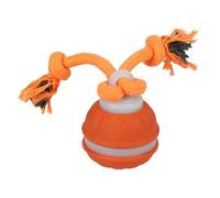 Interactive Dog Ball | Brain Games & Anti-Boredom Pet Toy | Herding Ball for Dogs with Durable Chuckit-Style Design | Engaging Puppy & Adult Dog Toy for All Breeds (Orange)