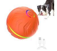 Interactive Dog Ball, Interactive Dog Toys on the Go | Pet Toy Ball with Automatic Bouncing Ball,USB Rechargeable Dog Chew Ball,