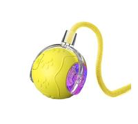 Interactive Dog Ball, Interactive Electric Automatic Cat Toys, Smart Interactive Dog Toys, Rechargeable Irregular Moving Toys, Stimulate Cats' Hunting Instincts, All Floors & Carpet Available (Yellow)