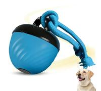 Interactive dog ball, motion sensing automatic rolling toy, suitable for entertainment of puppies and small to medium-sized dogs, anti bite and wear-resistant toy, relieving boredom (Blue)