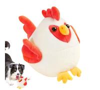 Interactive Dog Ball Plush | Bounce Ball Cartoon Chicken Plush Toys with Sound - Rechargeable Moving Game Squeaker Dog Toys for Puppy, Small, Medium Cats