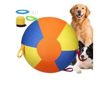 Interactive Dog Ball - Professional Working Breed Performance, Low-impacts Lightweight Inflatable Design, Reinforced Double-Stitched Seams + Easy-Grip Texture, Herding Tool | Perfect for Lawns & Garde
