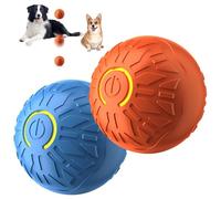 Interactive Dog Ball, Smart Dog Toy Automatic Moving, Rotating & Bouncing, Motion-Activated Dog Stimulation Toy Vibrating Dogs Balls Pet Bounce Bal Smart Jumping Ball to Keep Them Busy