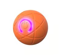 Interactive Dog Ball Toy, Electronic Rolling Pet Ball, Resistant Teasing Dog Ball, Smart Automatic Rolling Ball Toys, Moving Bounce Toy for Dogs and Cats (Orange)