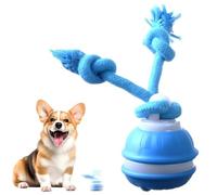 Interactive Dog Ball Toy for Small Dogs, Automatic Moving Electric Puppy Fetch Toys, Smart Light Up Bouncing Rolling Balls, Pet Toy That Moves On Its Own for Tiny Pet Birthday Gift(Blue)
