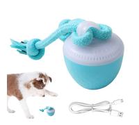 Interactive Dog Ball Toy, Motion Activate Rolling Ball with Rope, USB Rechargeable, 3 Moving Modes Pet Toy for Small Medium Dogs