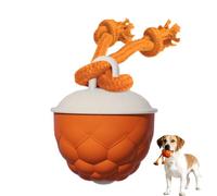 Interactive Dog Ball Toys, Smart Interactive Dog Toys for Boredom, Automatic Active Rolling Ball with Tail for Dogs, Smart & Bite Resistant Moving Dog Toy, Self-Moving Ball With 3 Smart Modes(Orange)