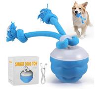 Interactive Dog Ball Toys, USB Rechargeable Automatic Jumping Moving Dog Ball Toy, Touch Activated, 3 Modes, Squeaky Fun Dog Toy, Moving Wicked Ball for Puppy/Small/Medium Dogs, Indoor & Outdoor