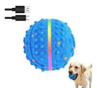 Interactive Dog Balls | 3 Play Modes E-TPU with Lights, Rotation, Self-Rolling Ball Toy, for Aggressive Chewers to Keep Them Busy at Home or in the Park