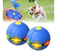Interactive Dog Bouncing Disc Ball, Jumping Toy for Small Medium Large Dogs, Flying Saucer Design for Fun Outdoor Play, Durable and Safe for Pets