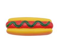 Interactive Dog Chew Toy - Durable Hot Dog Shaped Chewing Toy with Squeaker | Tough Bite-Resistant Puppy Toy for Aggressive Chewers, Small Medium Large Dogs, Long-Lasting Teething & Playtime Fun