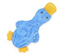 Interactive Dog Chew Toy with Squeaker and Crinkle Sounds, for Small Medium Large Breed Play and Fetch, Duck Design,Blue