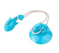 Interactive Dog Chew Toy with Suction Cup - Boredom Buster Puzzle Toy for Mental Stimulation, Teeth Cleaning & Energy Release (for Puppies 8+ Weeks, Medium Dogs) (Blue,Little Shark)