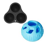 Interactive Dog Feeder Ball | Slow Feeder Dog Ball | Interactive Treat Dispensing Puzzle Ball | 2X Engaging Dog Toys | Puzzle Feeder For Puppies and Dogs | Fun and Stimulating Treat Ball