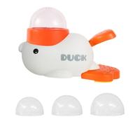 Interactive Dog Feeder Puzzle Toy, Duck Shape Slow Feeder Treat Dispenser for IQ Training & Anti-Bloating, Enrichment Game for Small Medium Dogs Cats (White)