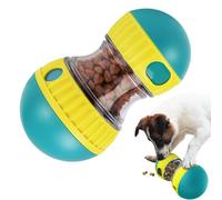 Interactive Dog Feeder Toy, Slow Feeder Dog Treat Dispenser, Rolling Adjustable Dogs Food Dispenser, Adjustable Food Dispensing Reduce Boredom Improve IQ Puzzles Feeder for All Dogs(Green)