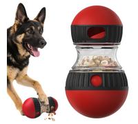 Interactive Dog Puzzle Toy, Mental Stimulation Rolling Treat Dispenser Ball & Slow Feeder Bowl Combo Set, Keeps Your Beloved Dog Focused and Busy, Large Adjustable Treat Dispenser