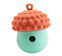 Interactive Dog Snack Puzzle - Acorn Style Feeding Ball with Controlled Kibble Falling, Mental Stimulation and Jaw Conditioning Toy, Tool