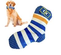 Interactive Dog Toy - 7.09x5.91 Inch Plush Sock, Bite Resistant Squeaky Puppy Teether, Mouth Hygiene Cleaning Plaything | Indoor Home Living Room, Outdoor Public Park, Beach Sand Walking Activity