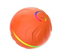 Interactive Dog Toy Ball, 2.4 in Motion Activated Rolling Ball with LED Light, Automatic Bouncing and USB Rechargeable Design, Orange Pet Toy for Active Play and Exercise