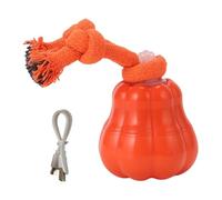 Interactive Dog Toy Ball with LED Lights Barking Sound Rechargeable Exercise Dog Ball Interactive Motion Activated Puppy Toy for Small Medium Dogs (Orange)