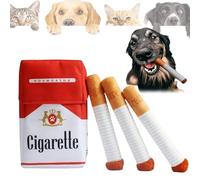 Interactive Dog Toy,Dog Plush Toy,Cigar-ettes Dog Toy,Giggle Puff Stick Toy with a Box,Funny Stuffed Dog Toy,Cigar-ette Dog Toy,Dog Cigar-ette Toy,Funny Dog Toy,Dog Toy Squeaky,3 Cigar-ettes with Case