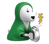 Interactive Dog Toy For Kids - Funny Dog Toy | Make Some Noise Dog Knocking Basin Toy, Creative Printing, Dog Wear Green Hoodie Knocking Basin Making Noise Favors