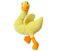 Interactive Dog Toy, Interactive Duck Plush Cuddly Toy - Biting Toy for Teething Dogs with Squeaker, for Activity during Training and Playing at Home on the Go Daily Indoor and