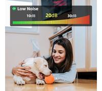 Interactive Dog Toy Low Noise Design for Long Battery Life for Dogs and Cats Safe Material Herding Ball for Pets' Fun Orange Dog Ball (No Remote Control)