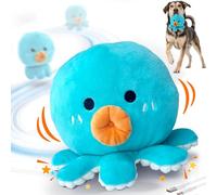 Interactive Dog Toy, Movable Dog Toy to Keep Them Busy, Automatic Bouncing Toy / Vibrating Ball with Jumping Music, Talking Silent Mode, USB Rechargeable