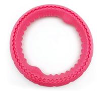 Interactive Dog Toy Soft Rubber Ring for Tug of War and Training Suitable for Medium Large Puppies 6.69in (Red)