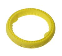 Interactive Dog Toy Soft Rubber Ring for Tug of War and Training Suitable for Medium Large Puppies 6.69in (Yellow)