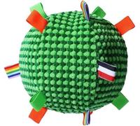 Interactive Dog Toy with Bell - 6.3 Inch Plush Ball with Colourful Ribbons for Fetch, Tug & Chew, Suitable for Small Medium Large Dogs, Indoor Outdoor Training & Active Play