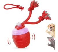 Interactive Dog Toys, 2025 New Motion Activated Cat Balls with 360° Smart Automatic Rolling Moving- for Bored Cats Dogs (Red)