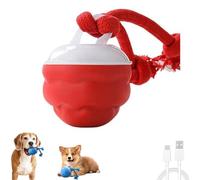 Interactive Dog Toys, 2025 Newly Upgraded Interactive Dog Ball for Medium/Large Dogs, Automatic Moving Dogs Toy Ball for Boredom & Training, Play Music, USB Rechargeable (Red)