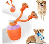 Interactive Dog Toys - 2026 New Motion Activated Dogs Ball with 360° Smart Automatic Rolling Moving and Music for Bored Pet Cats Dogs (Orange)