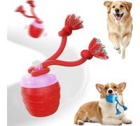 Interactive Dog Toys - 2026 New Motion Activated Dogs Ball with 360° Smart Automatic Rolling Moving and Music for Bored Pet Cats Dogs (Red)