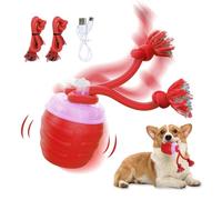 Interactive Dog Toys 2026 Upgraded Automatic Motion Sensing Ball with Smart 360° Rolling for Indoor Pets (Red)