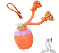 Interactive Dog Toys, 2026 Upgraded Motion Activated Squeaky Cat Balls, 360° Smart Automatic Rolling Moving, for Bored Pet Cats Dogs (Orange)